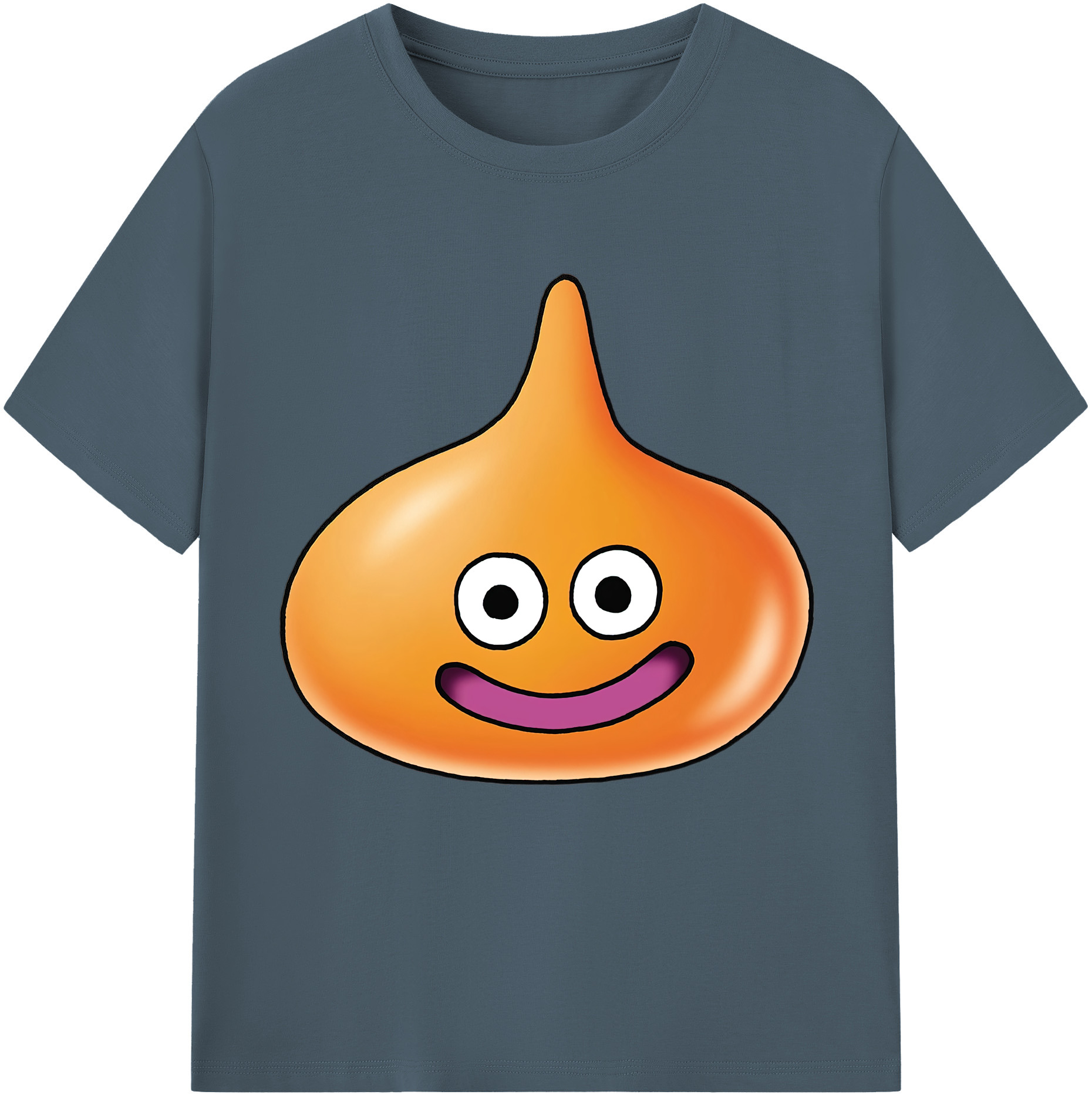 （画像用） ドラゴンクエスト Doragon Kuesuto Dragon Quest 綿100％半袖Tシャツ（フロントプリント）